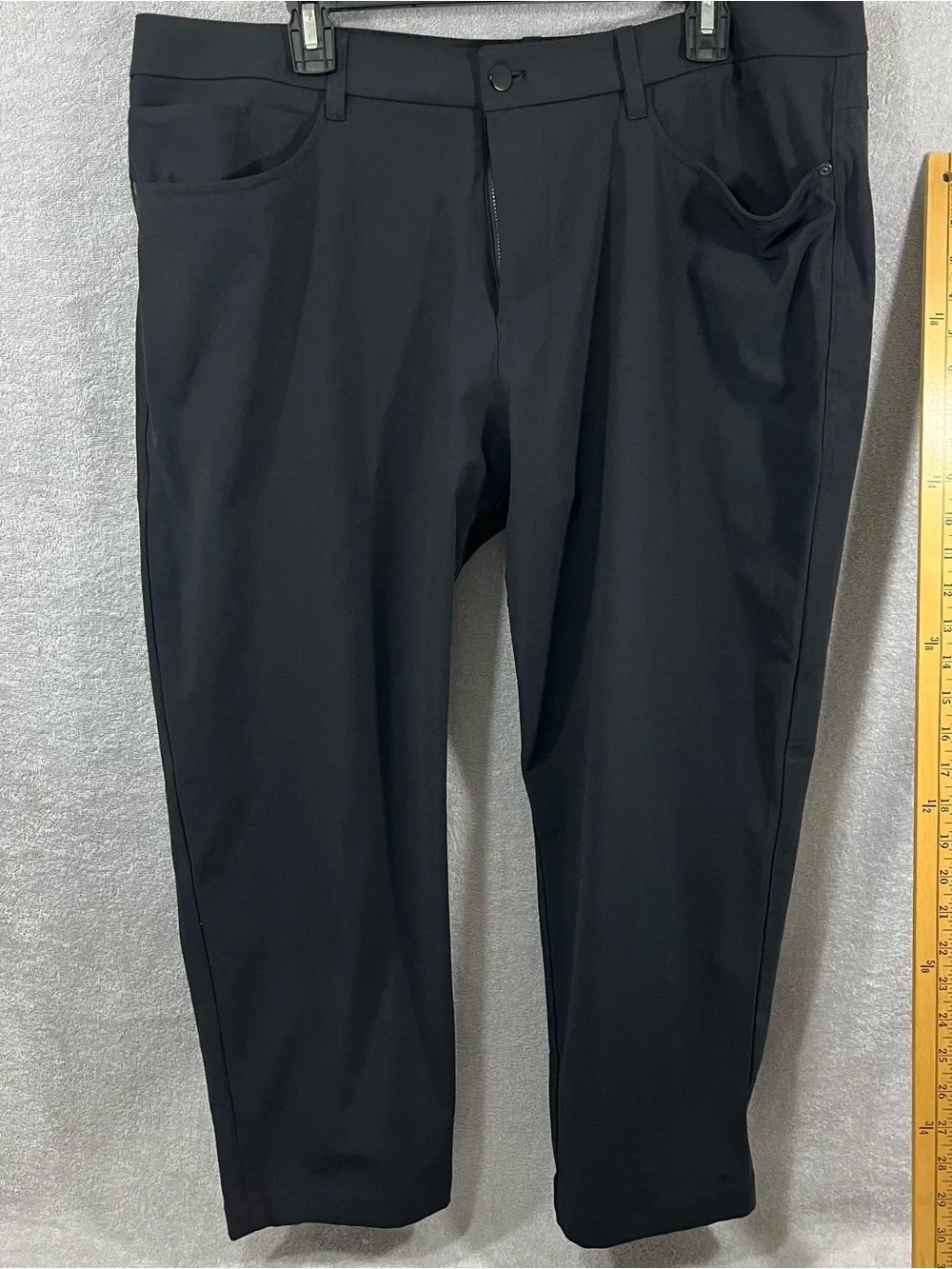 Lululemon ABC Classic Fit Pant Mens 38 Black ABC 38x26 Stretch LM5AQGS